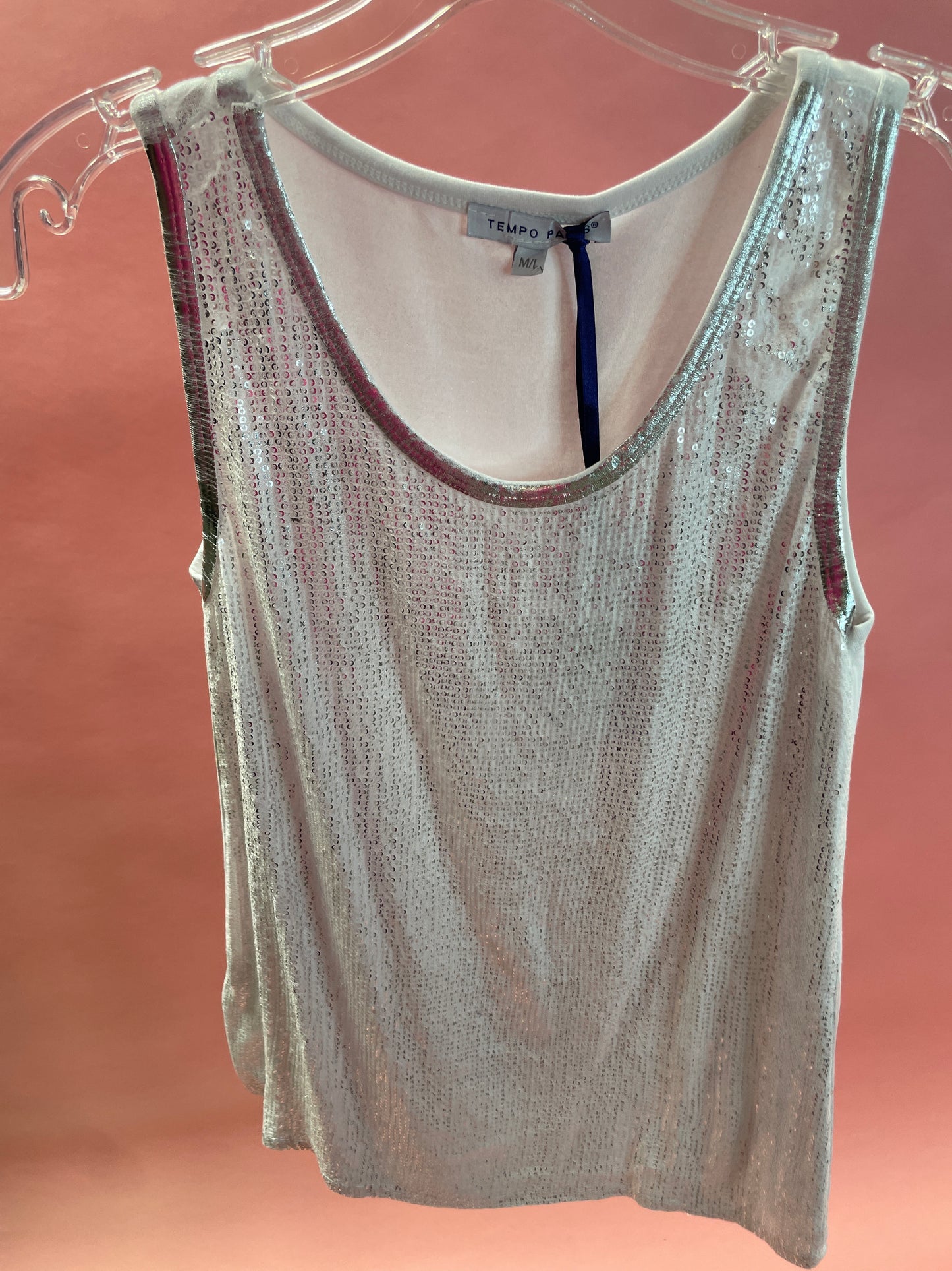 WHITE JERSEY TANK TOP