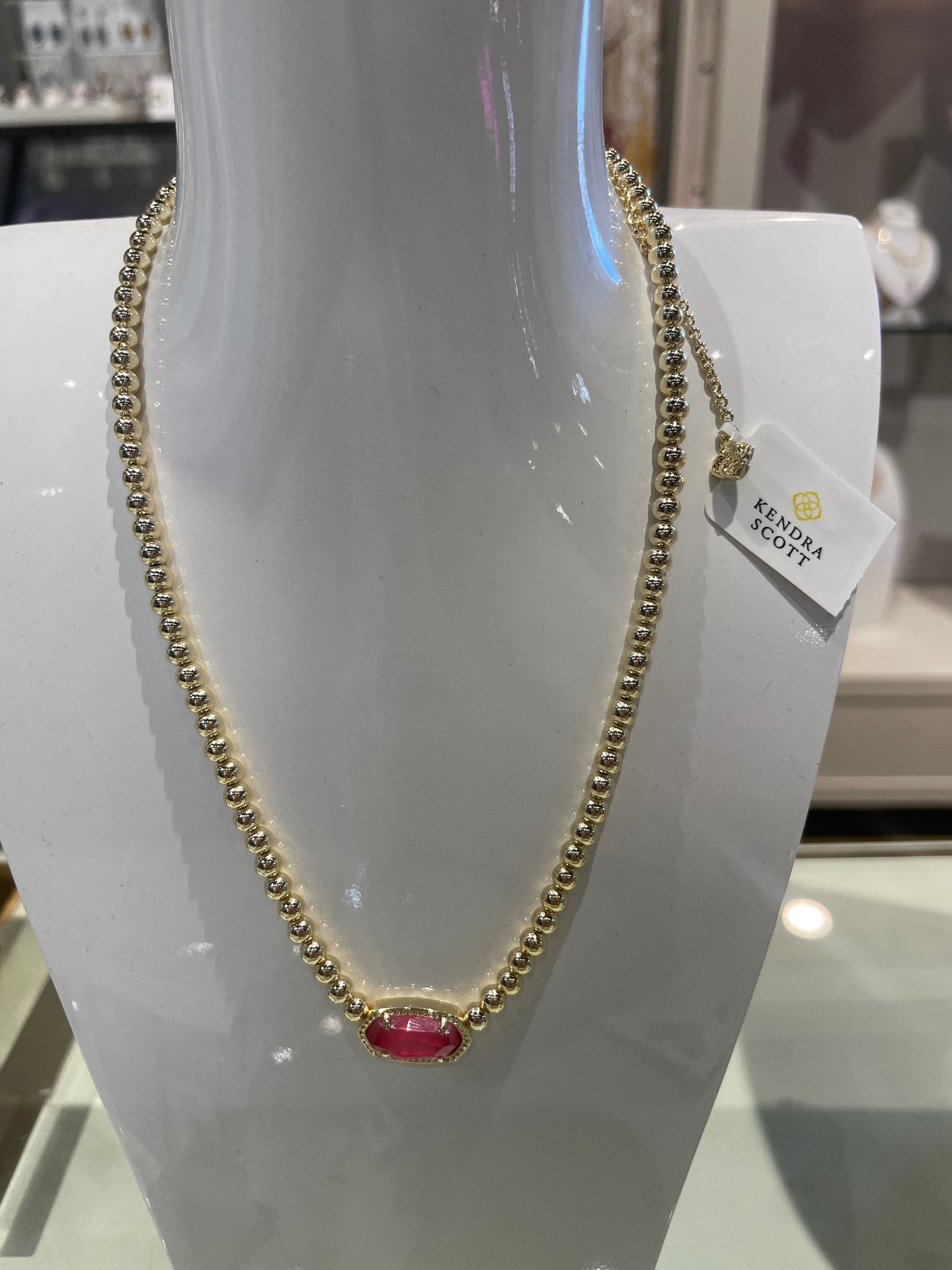 Elisa beaded nck gold