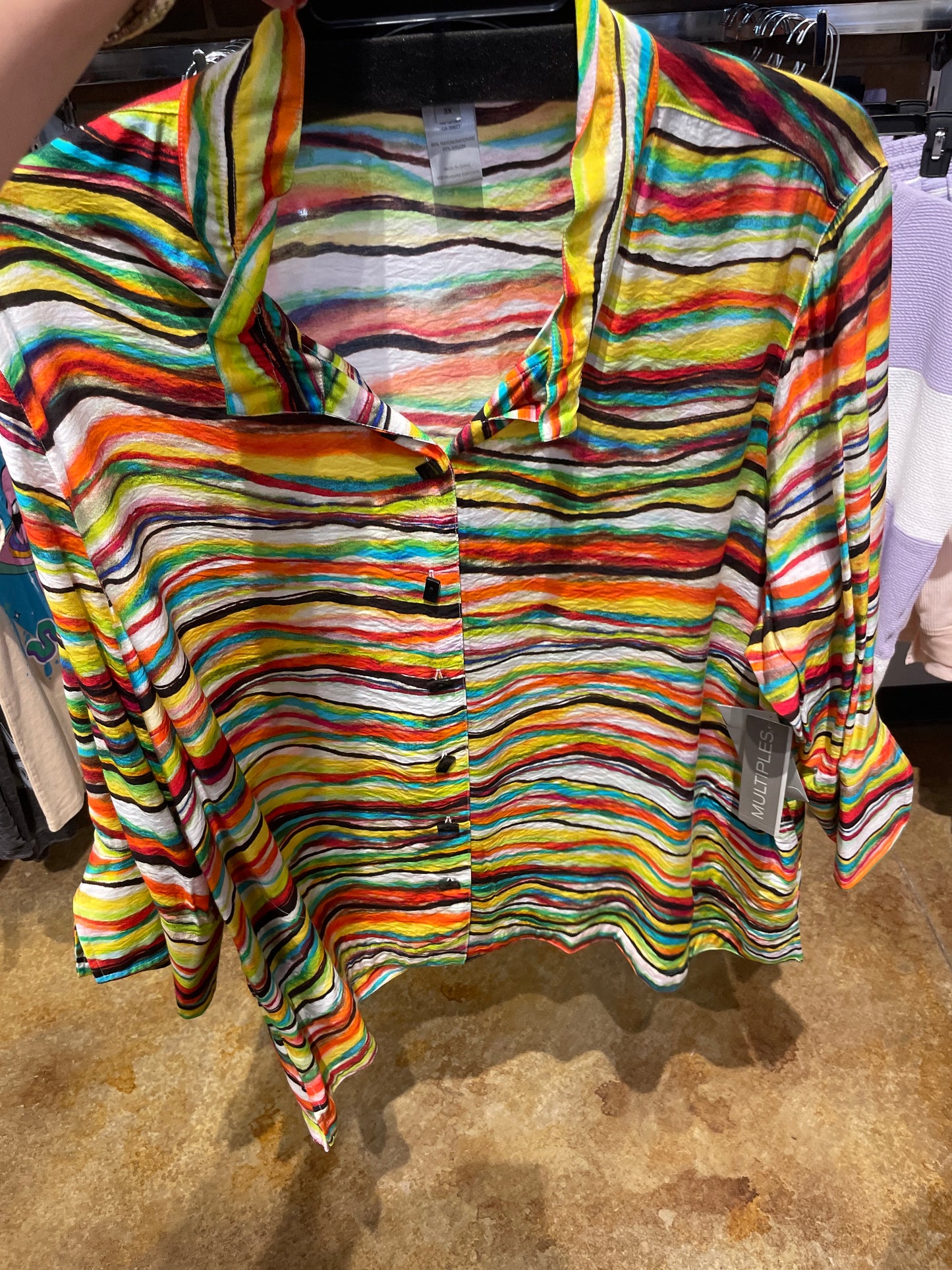 3/4 FLOUNCE SLEEVE BTTN FRT WIRE COLLAR 2- PKT JKT