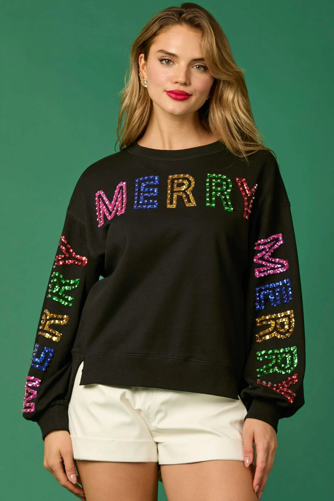 Black Merry Sweater