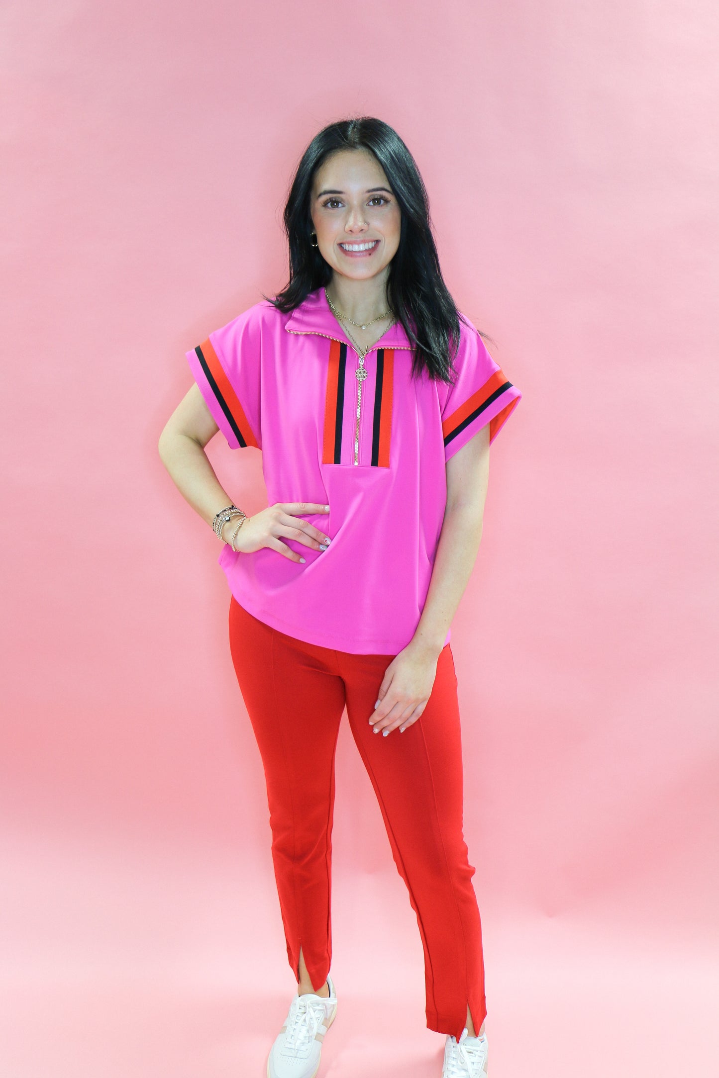 Pull-on Ponte Pant With Split hem