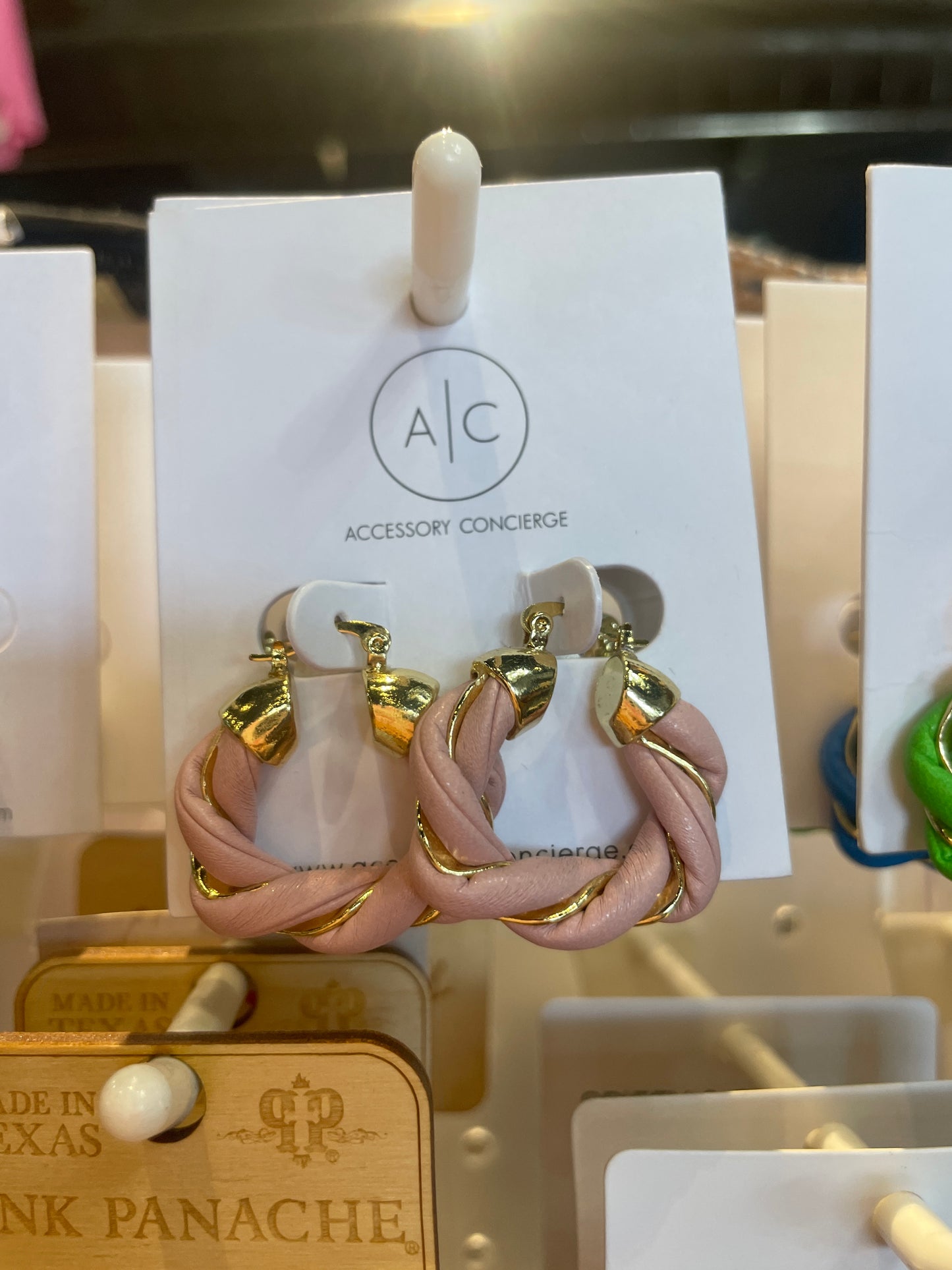 TWIST OF THE FATE LEATHER EARRINGS