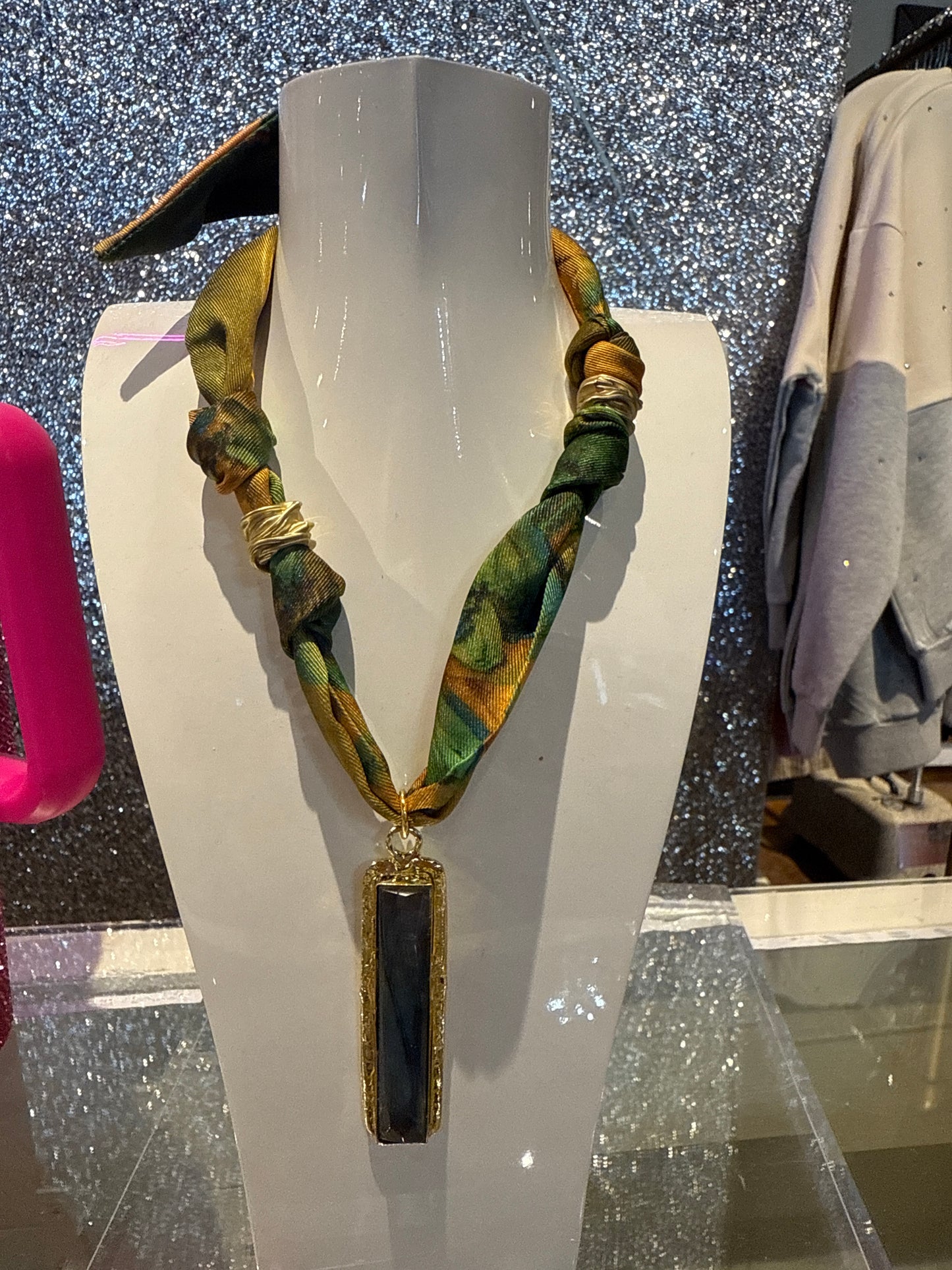 Scarf necklace