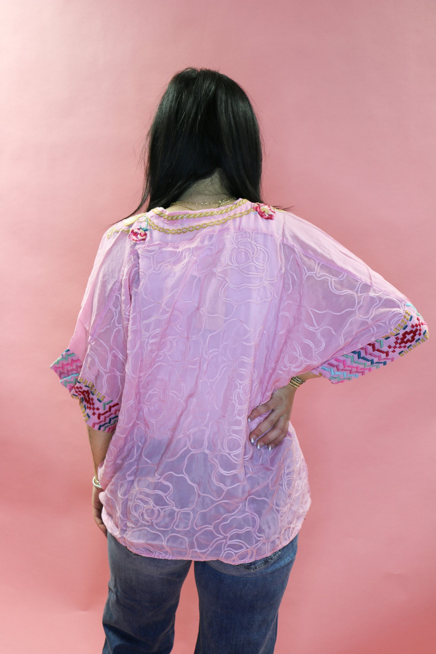 Spring Rose Roylane Blouse