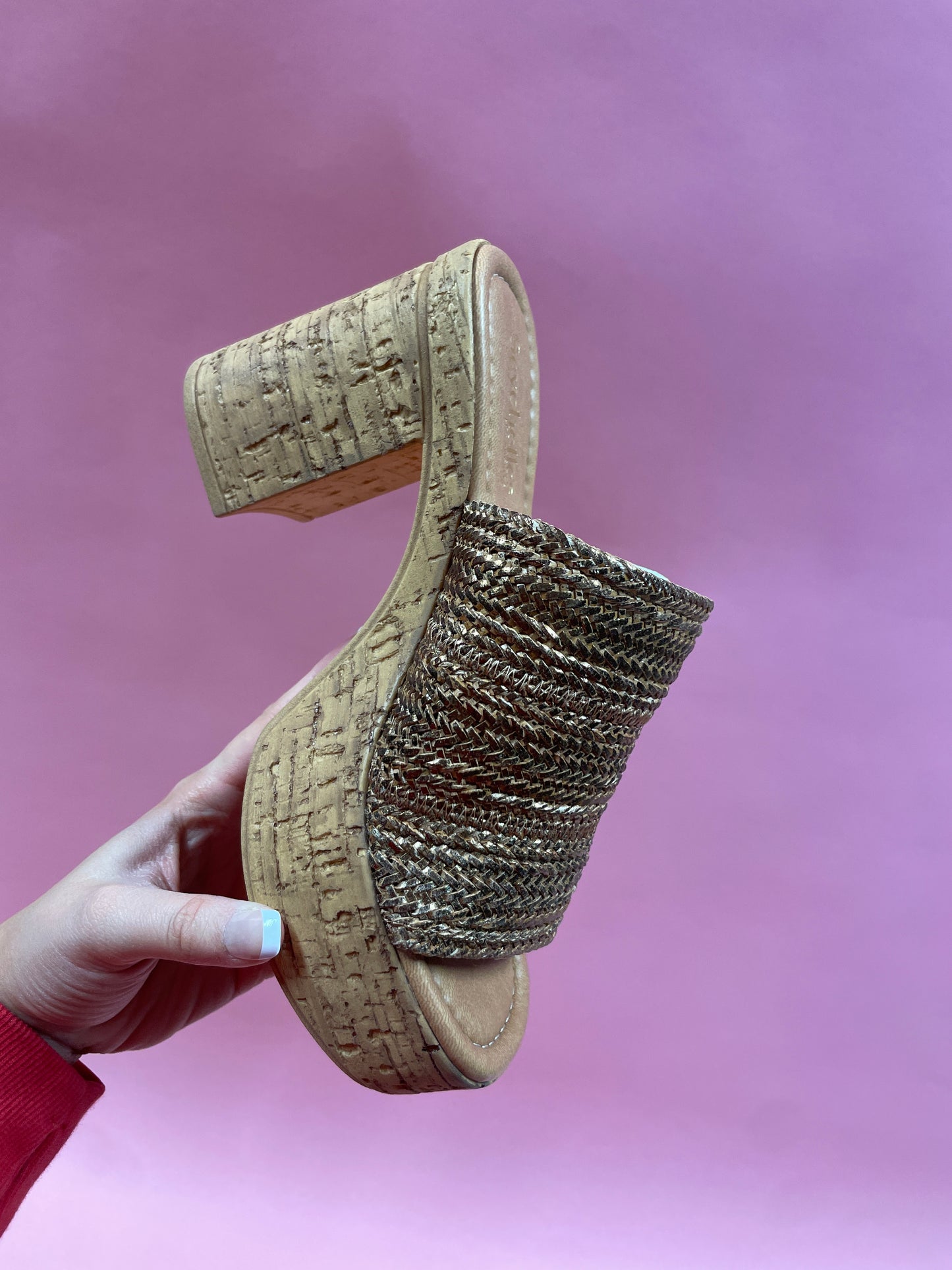 Applause Chunky Woven Heel