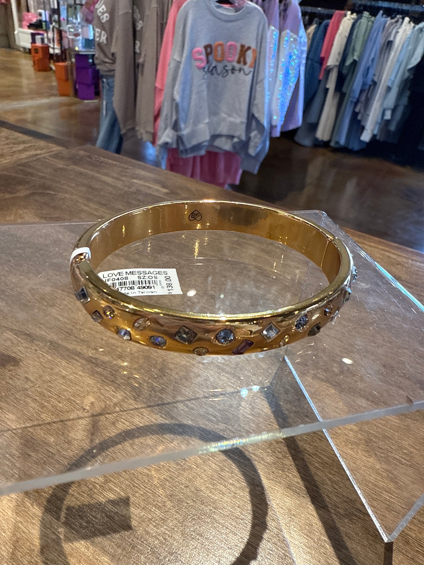 GOLD BANGLE LOVE MESSAGE