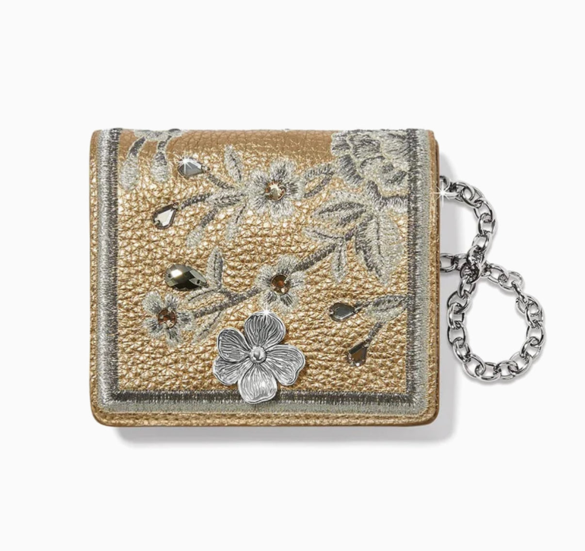 Gold Everbloom Shimmer Wallet