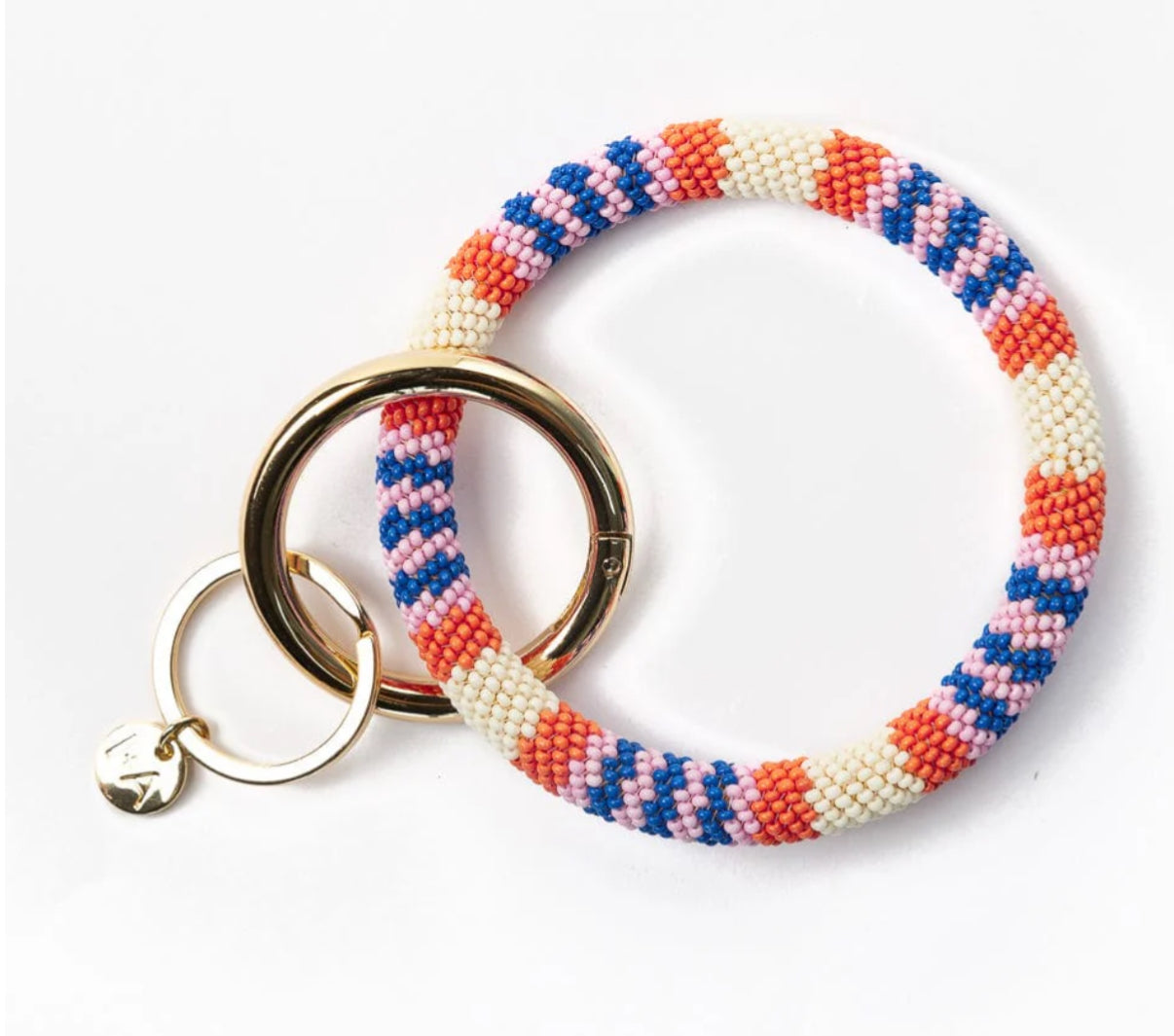 Chloe variegated coastal key ring