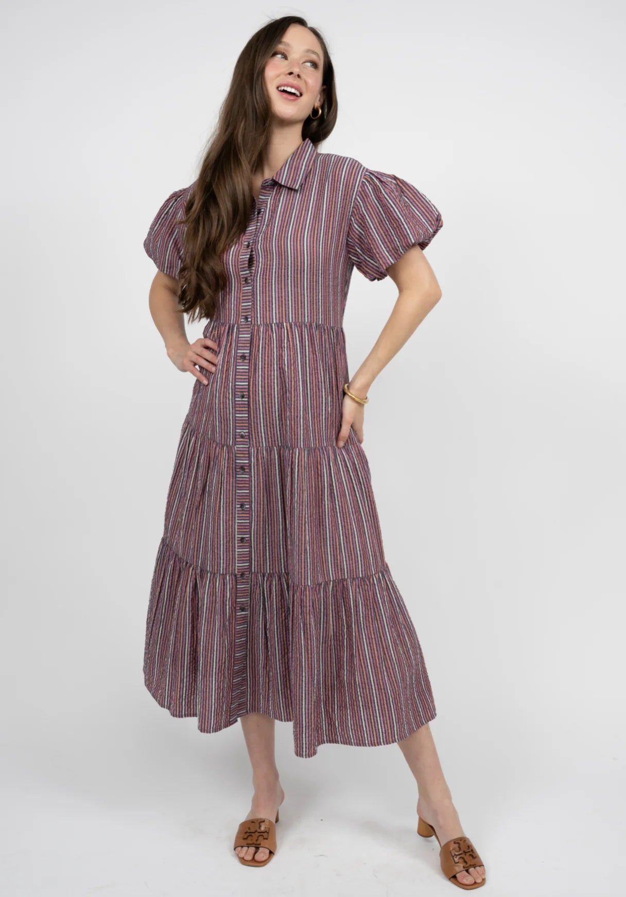 Layers Of Stripes Dress