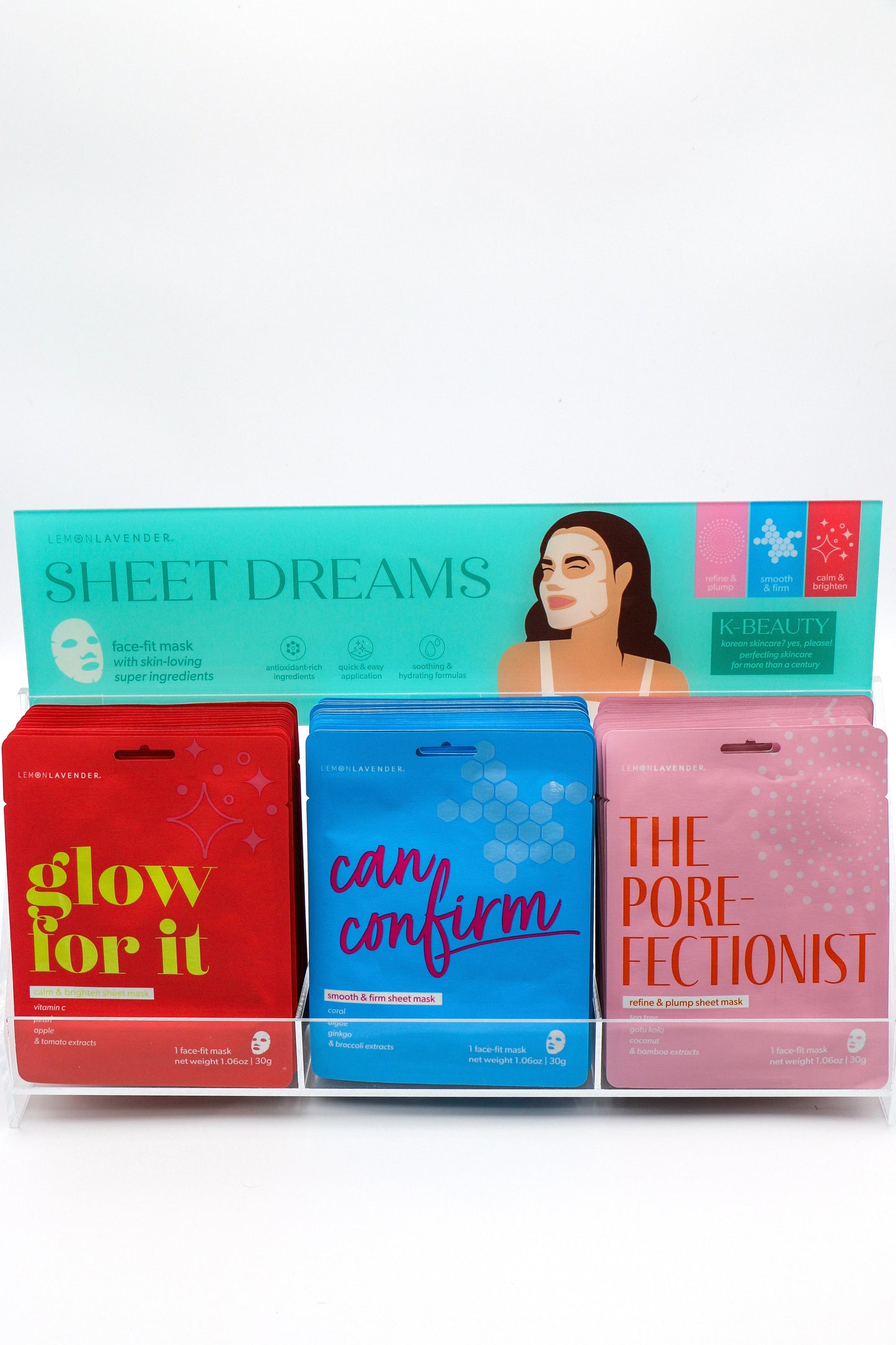 Lemon Lavender Sheet Dreams Face Masks