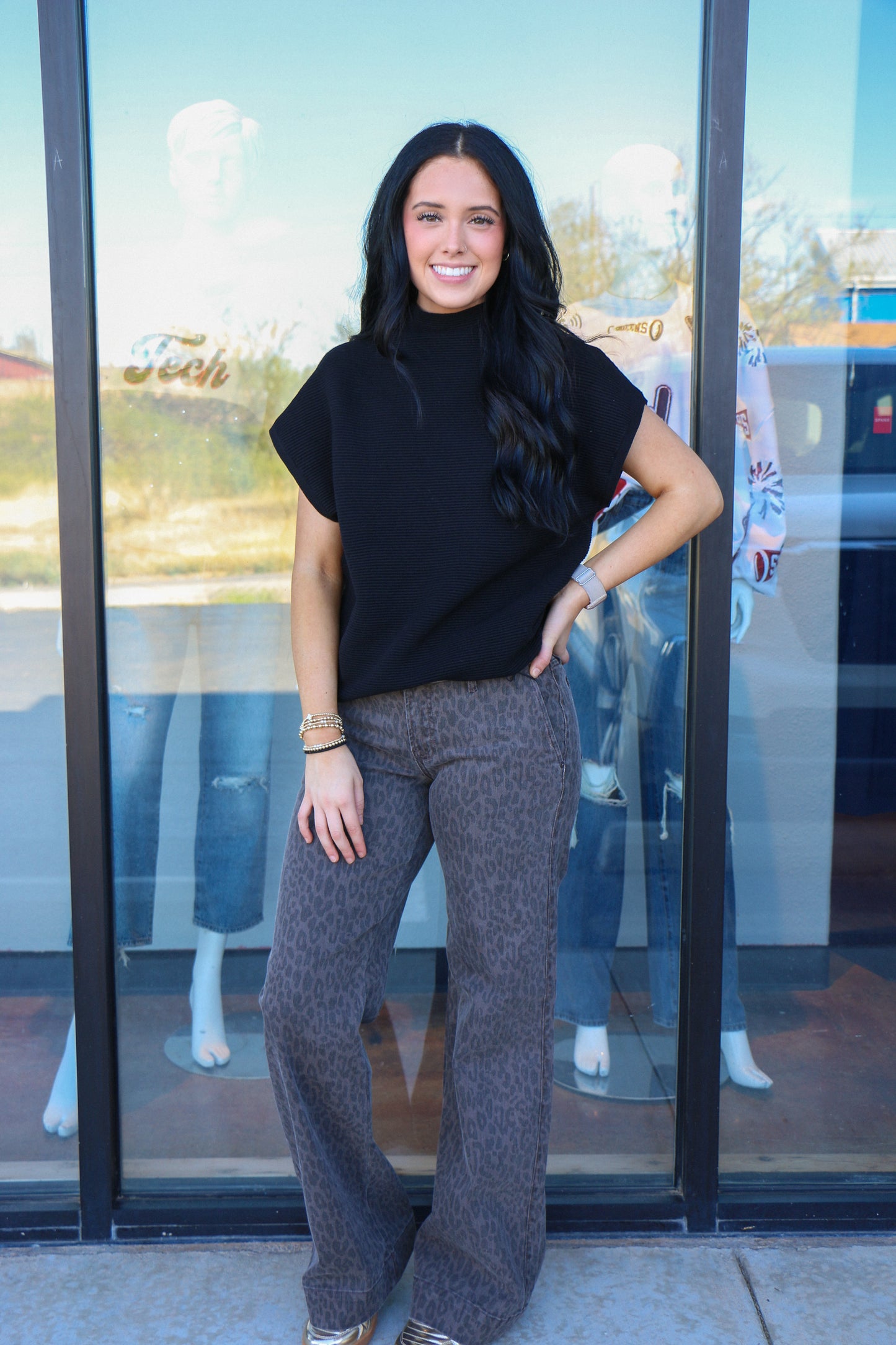 BROWN CHEETAH JEANS