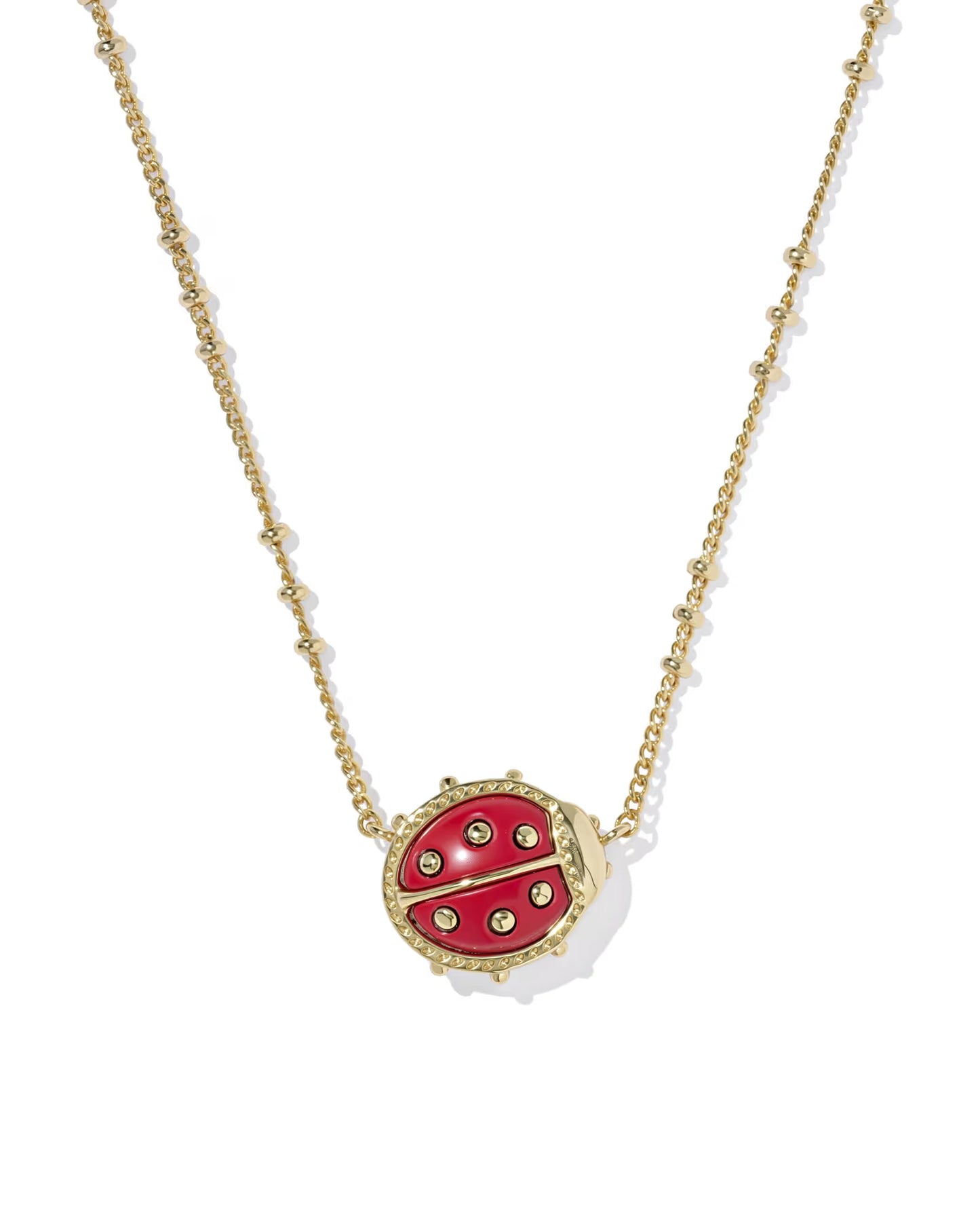 LADYBUG SHORT PENDANT NECKLACE