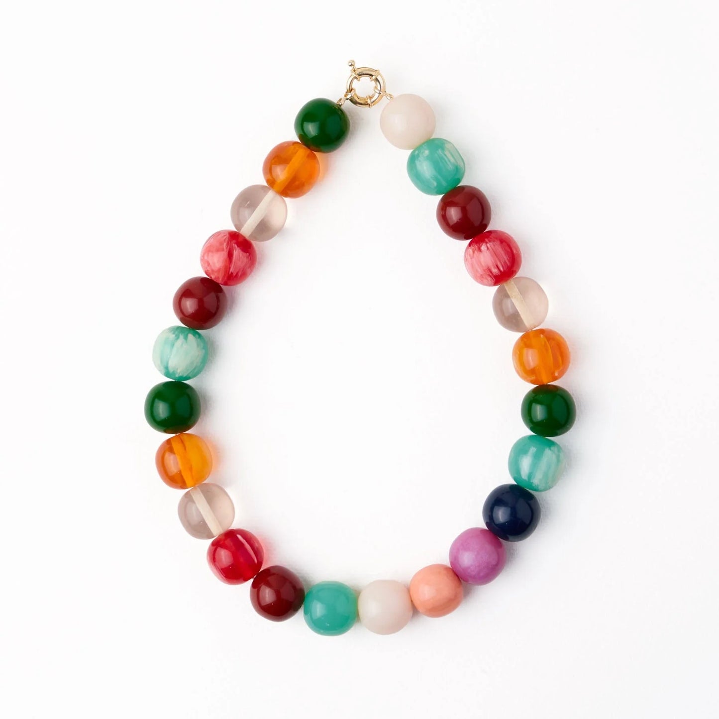 Iris large bead necklace