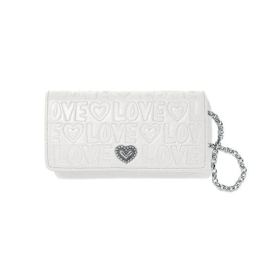 Optic White Brave Heart Large Wallet