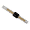 mosaic two toned watch band