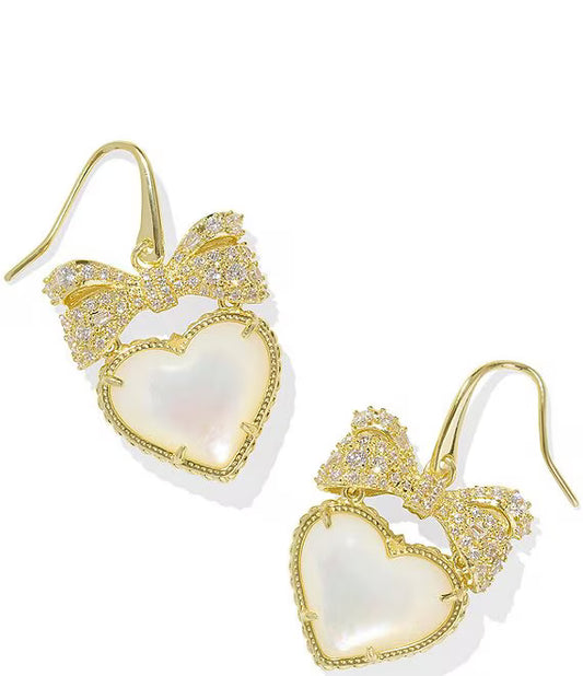 Haisley Heart Drop Earrings