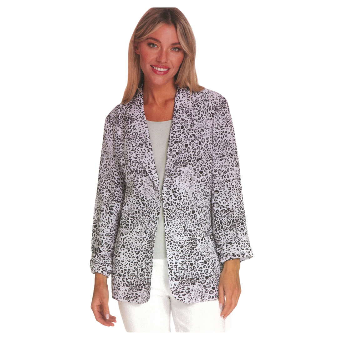 TUCKED CUFF PRINT JACKET