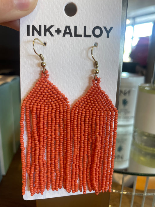 SOLID BEADED FRINGE CORAL