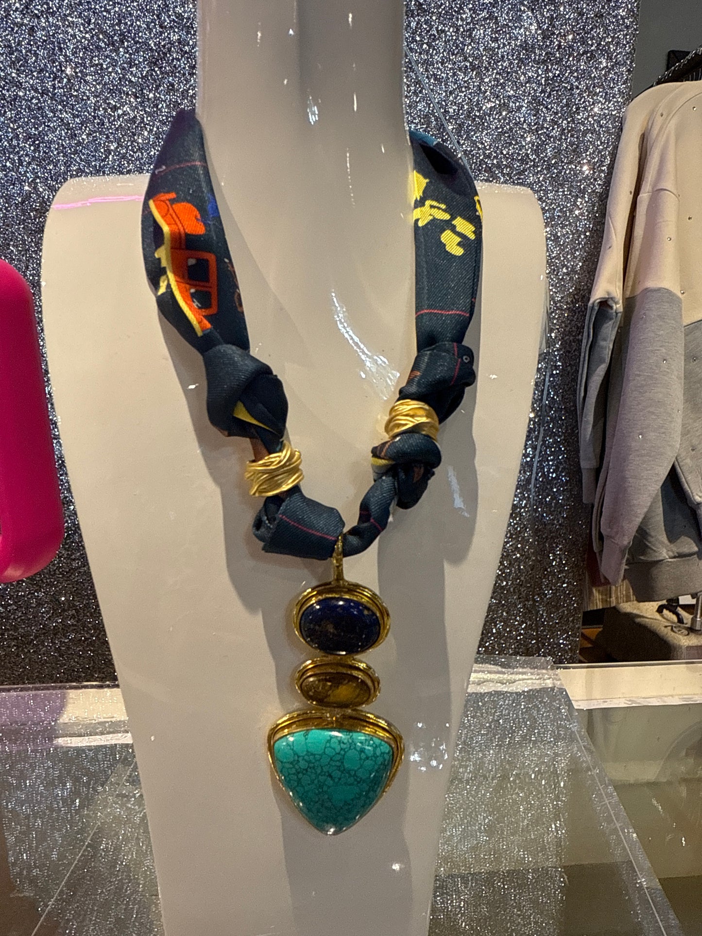 Scarf necklace