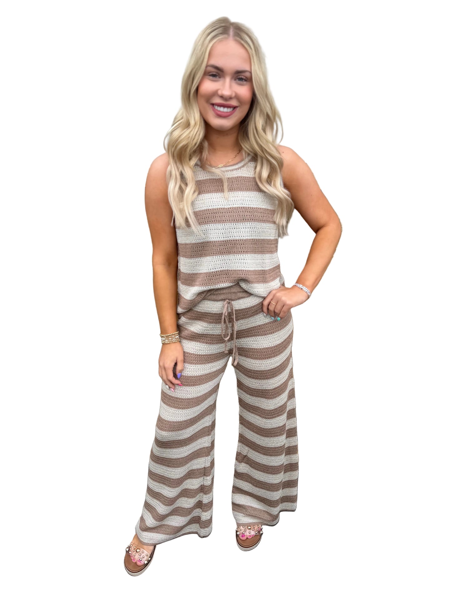 Brown knit set