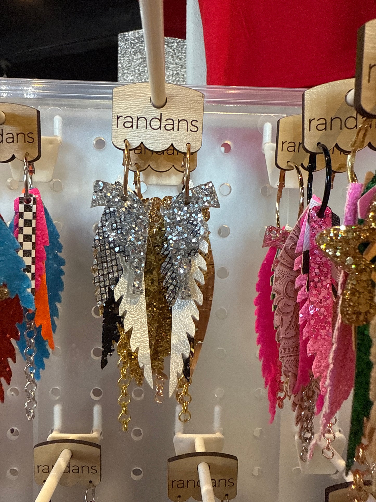 Feather detailed earrings