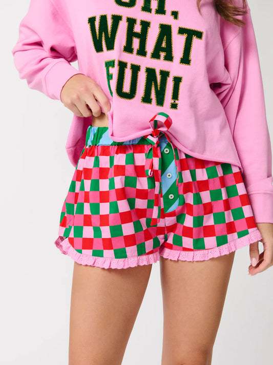 Checkered Boxer Shorts