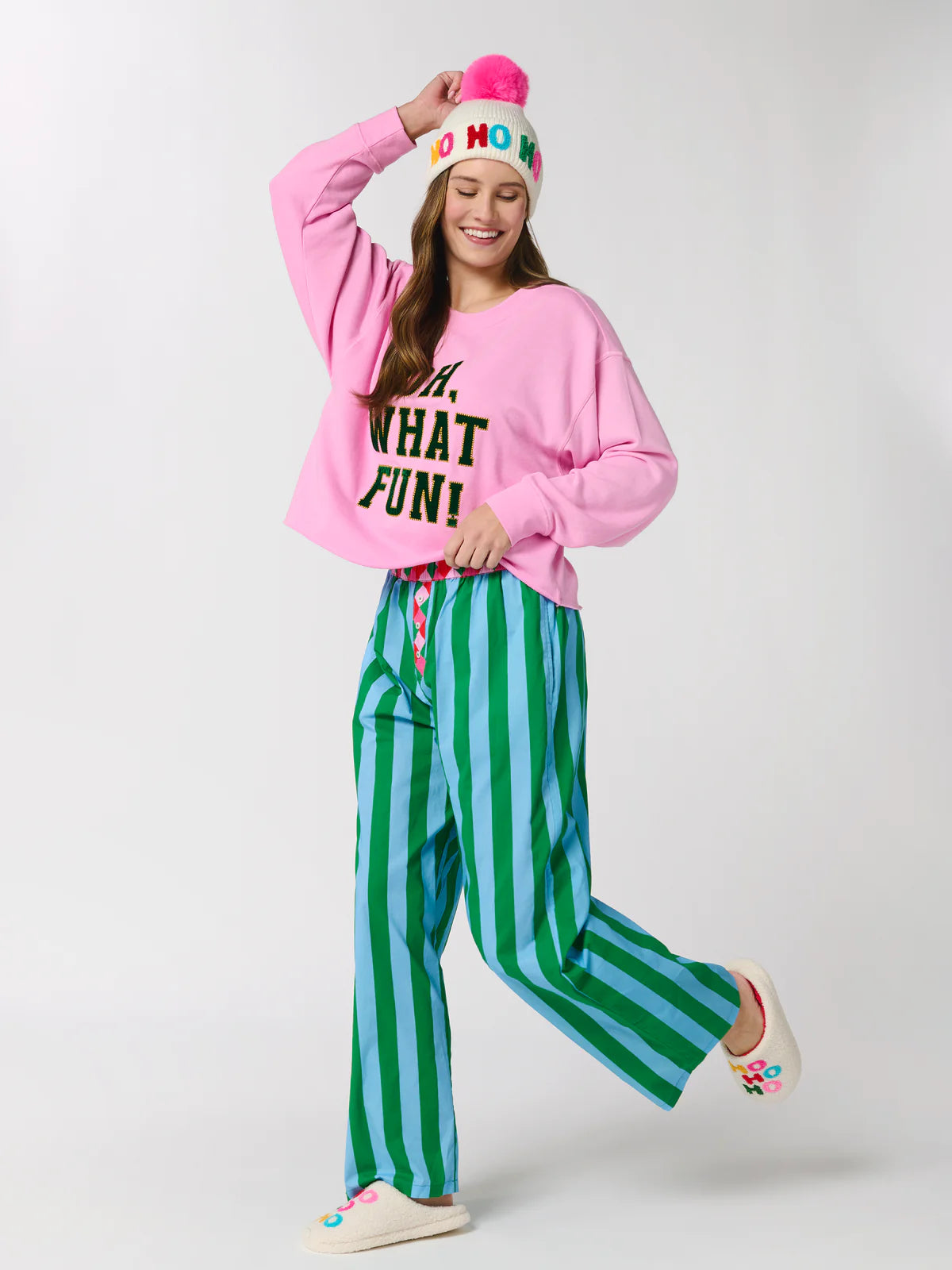 Festive Stripe Boxer pants