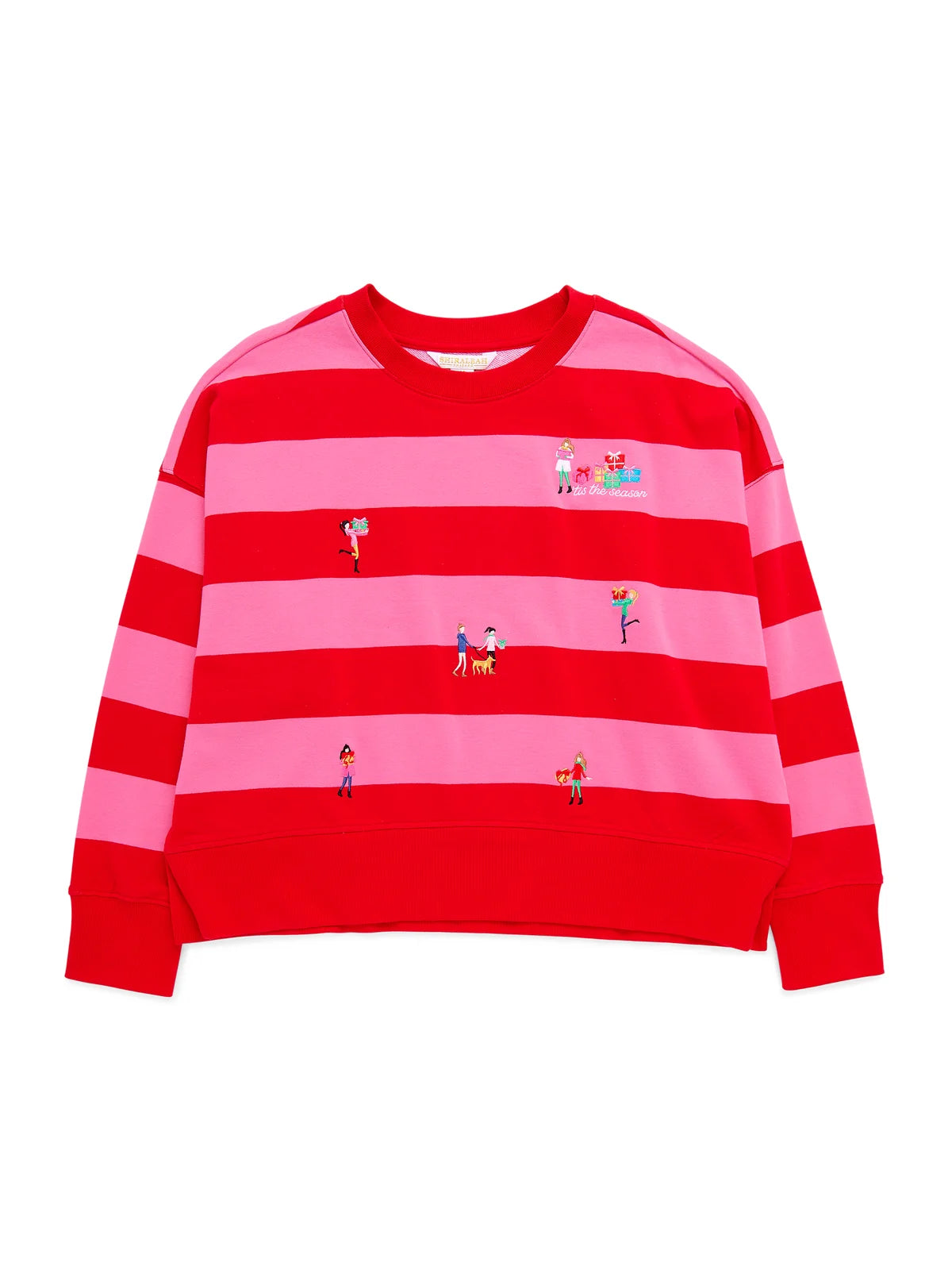 Shiraleah Gifting Embroidery Relaxed Sweatshirt