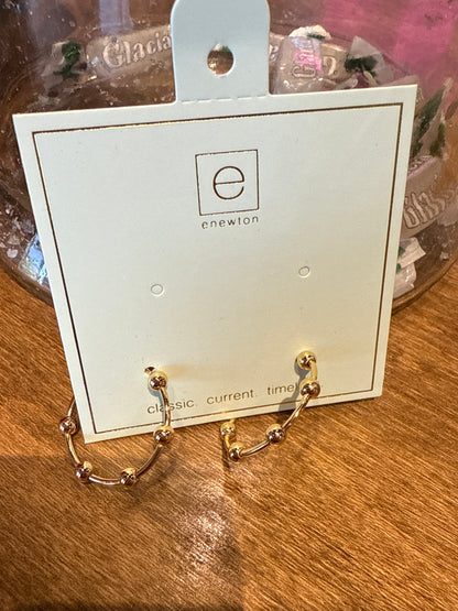 Beaded Simplicity Hoops