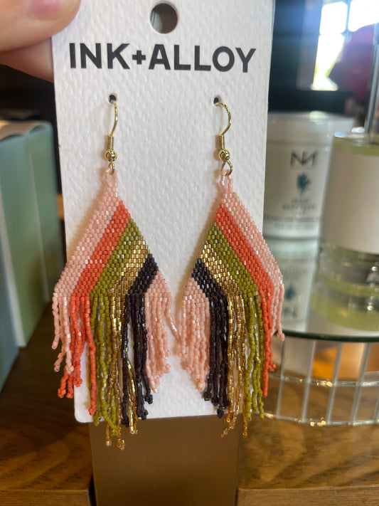 FALLING LINES BEADED FRINGE JAIPUR