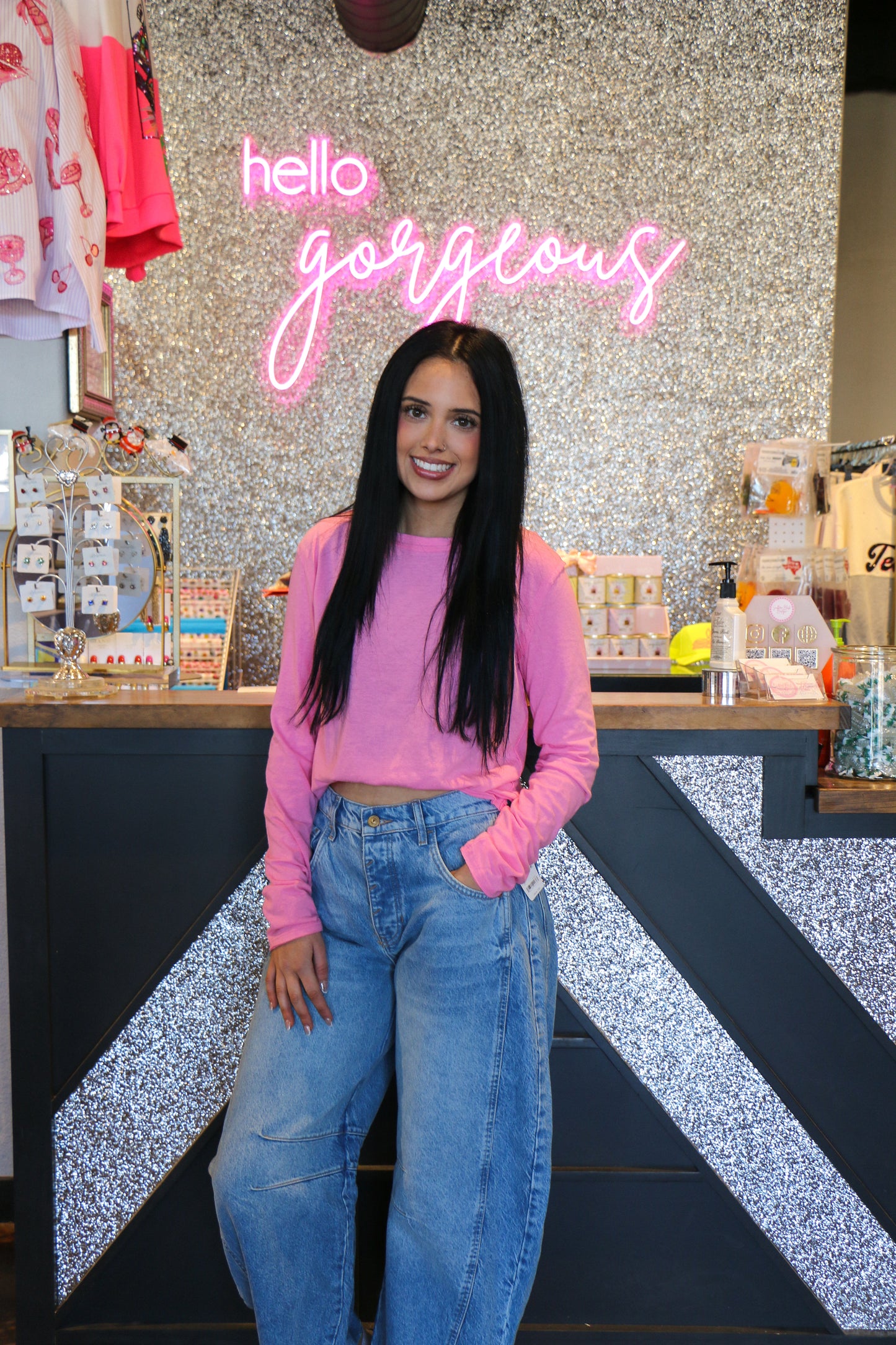 Free People PINK NOVA TEE