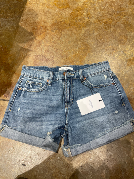 Kayla Relaxed Shorts w/ Folded Hem