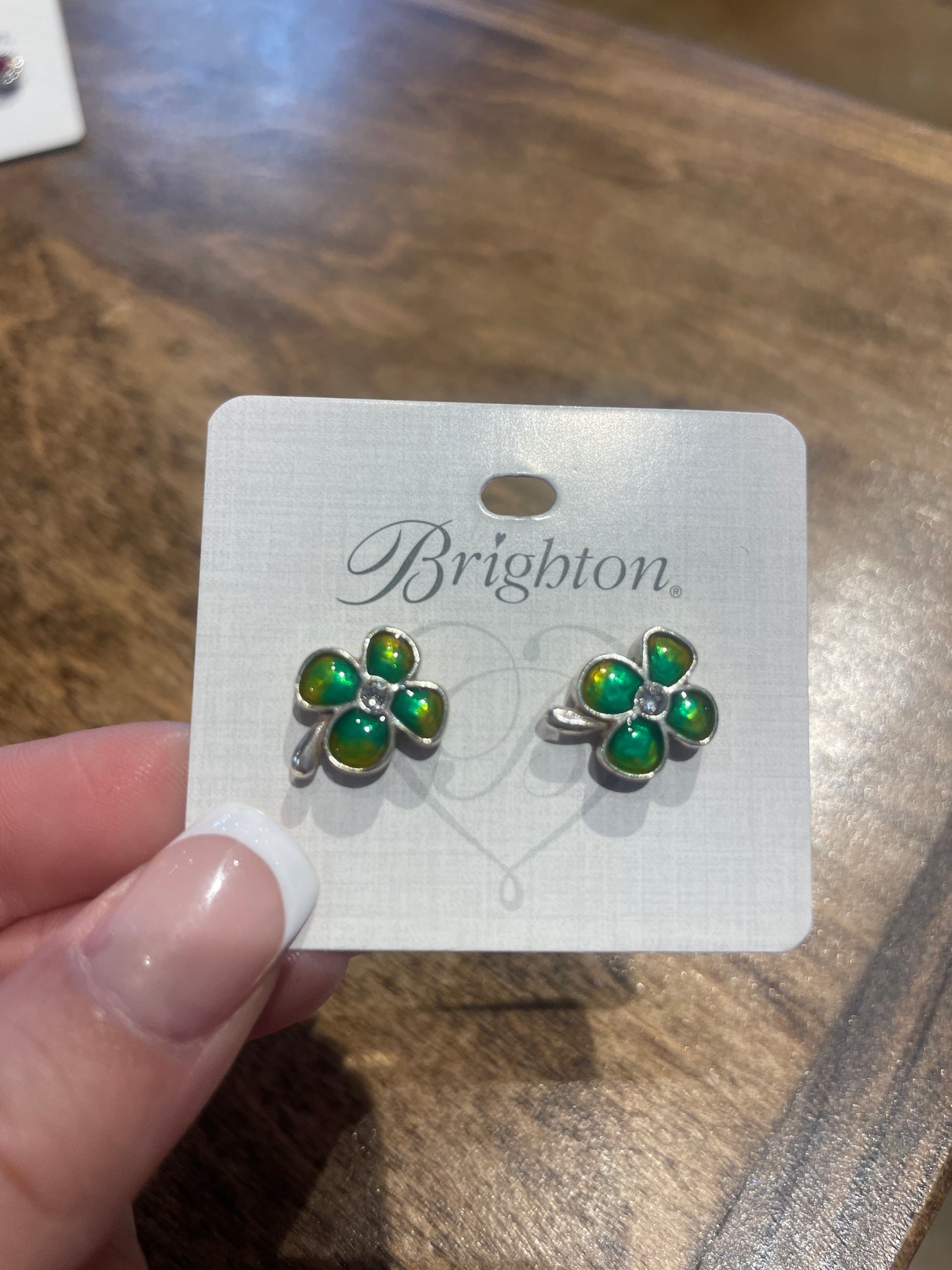 green clover studs