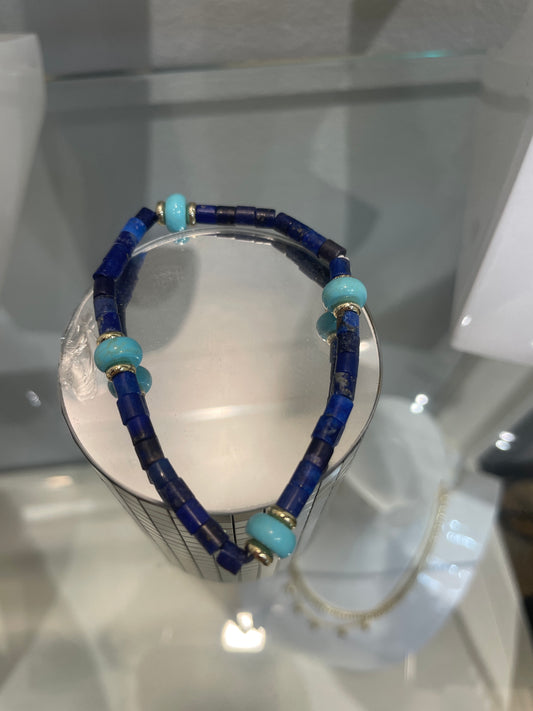 insley stretch bracelet blue