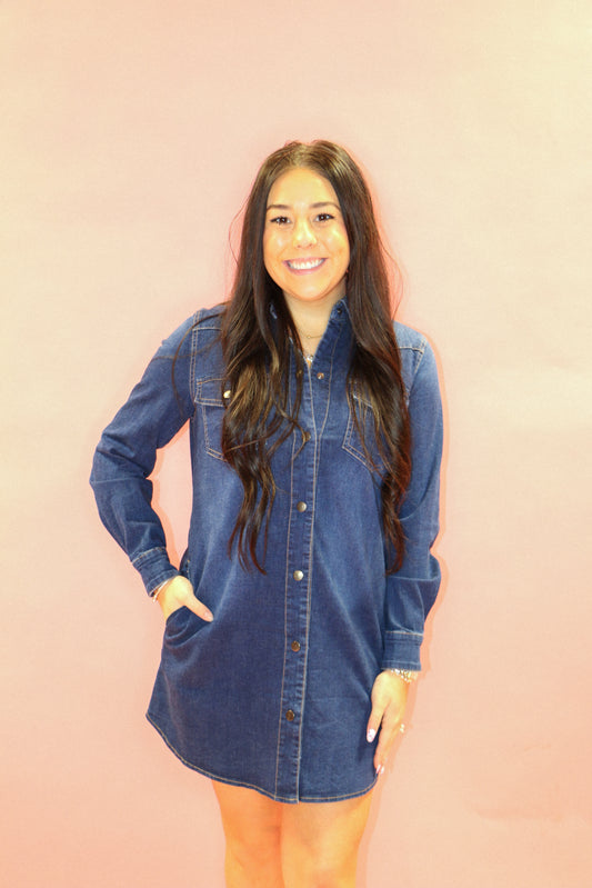 Demin Shirt Dress