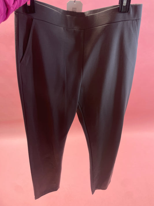 Soft Rayon Knit Straight Leg Pant W/ Pockets