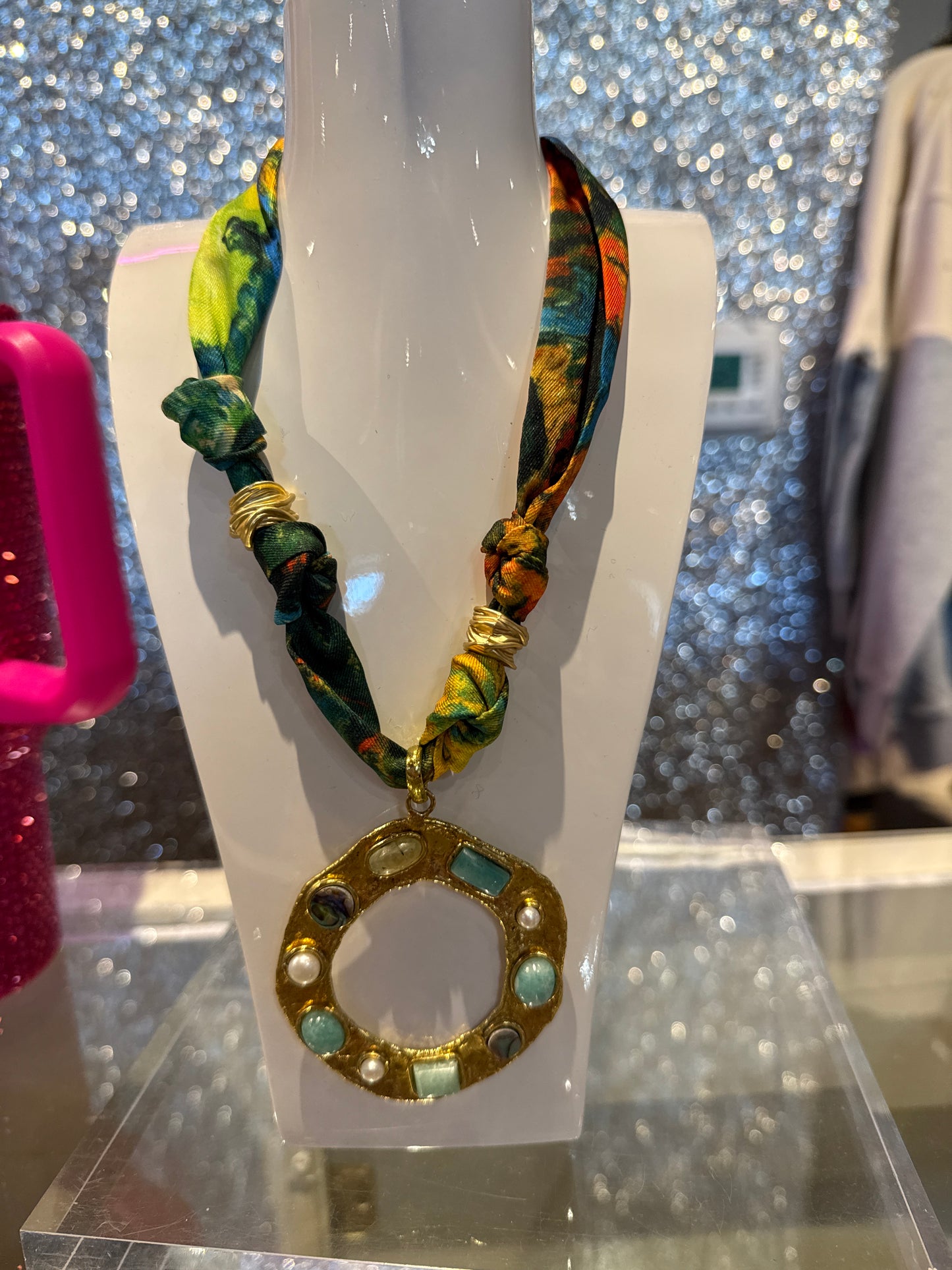 Scarf necklace