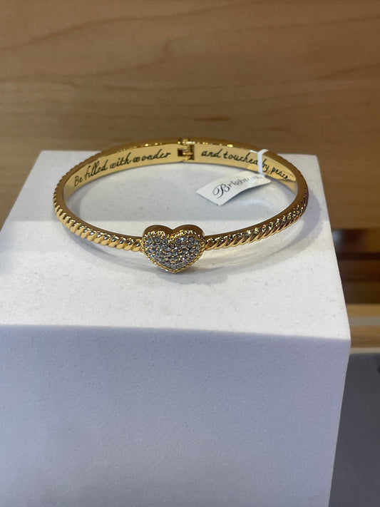 Celestia Heart Hinged Bangle