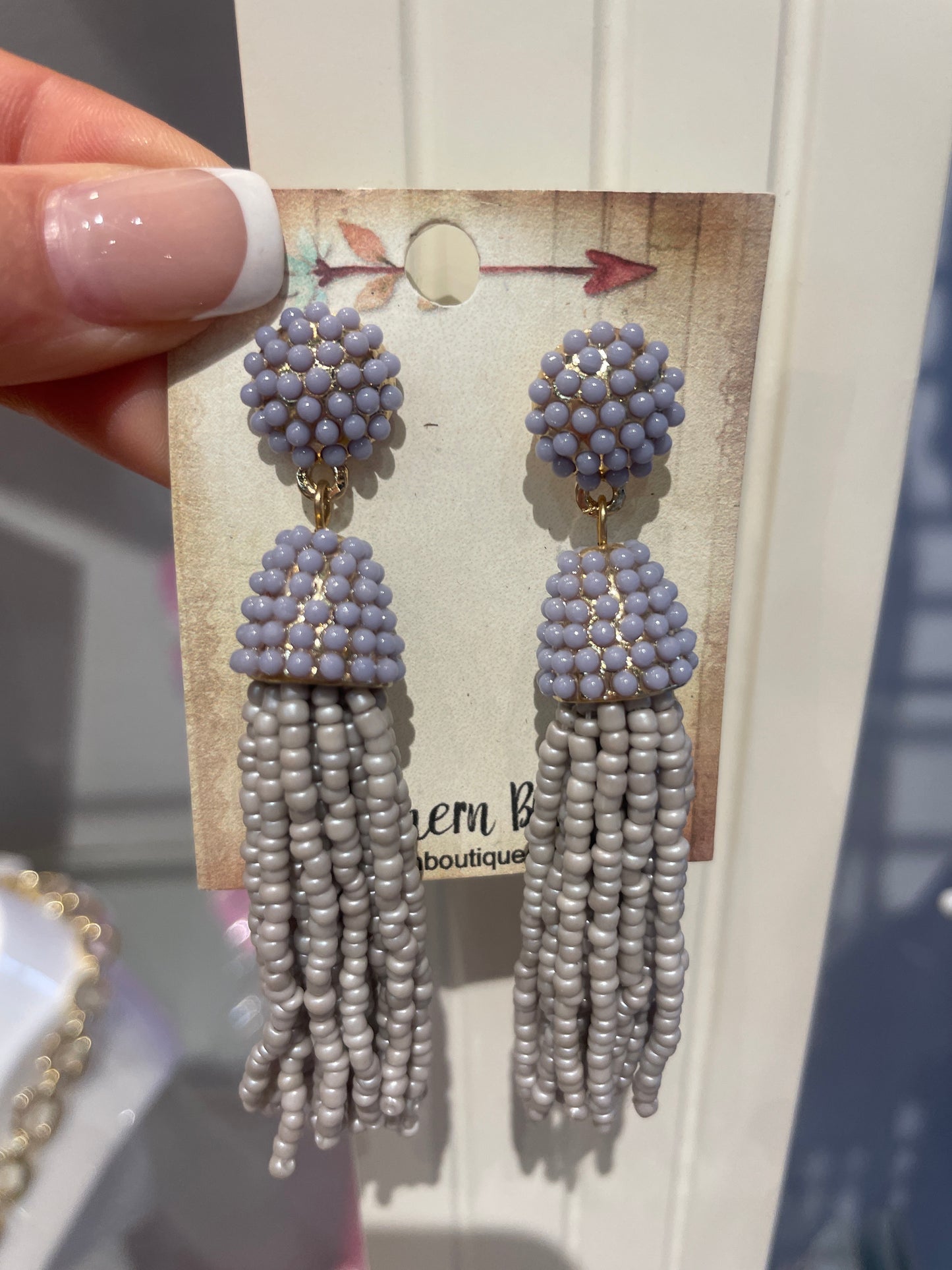 lavender earrings