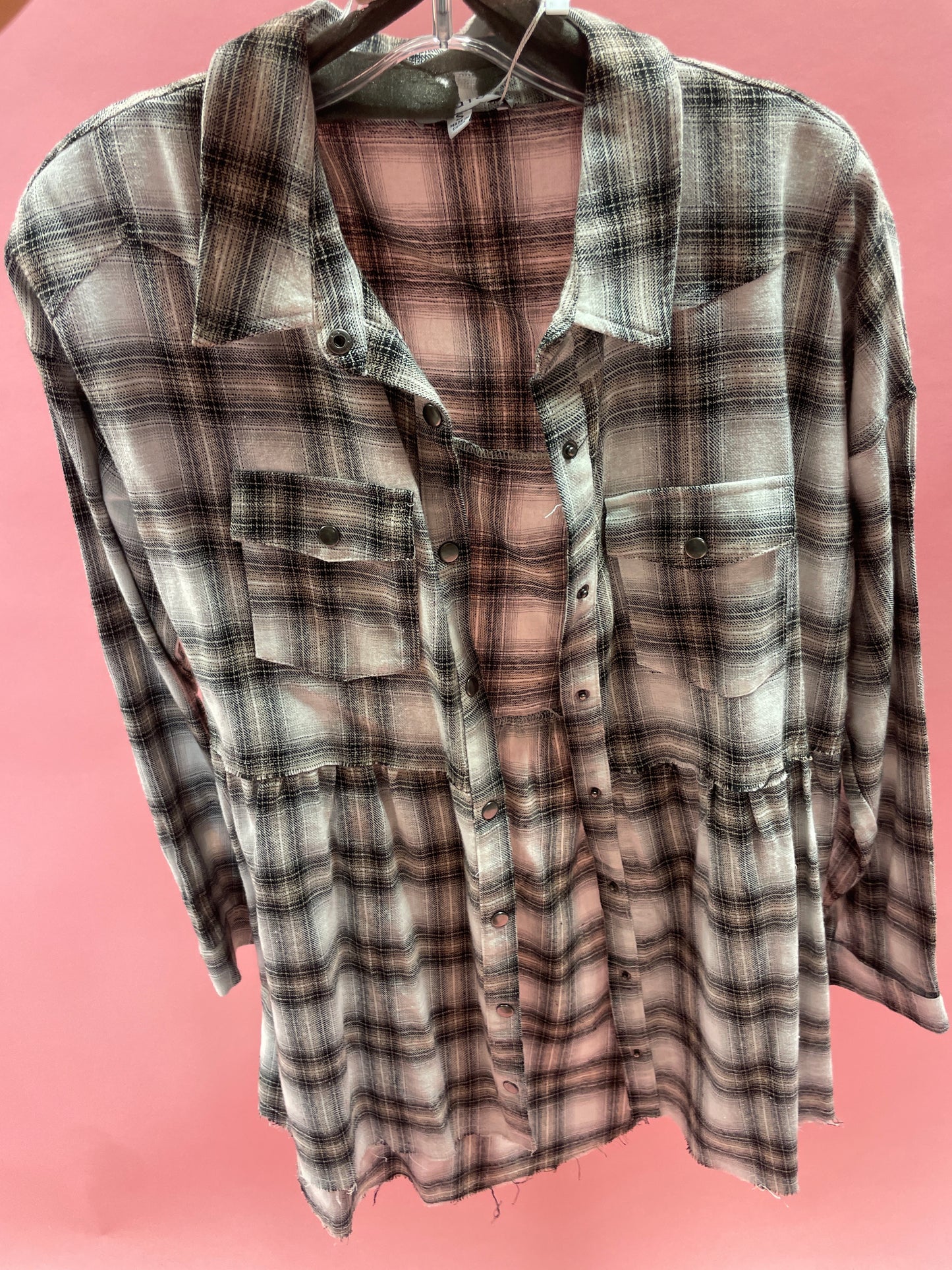 grey black tunic