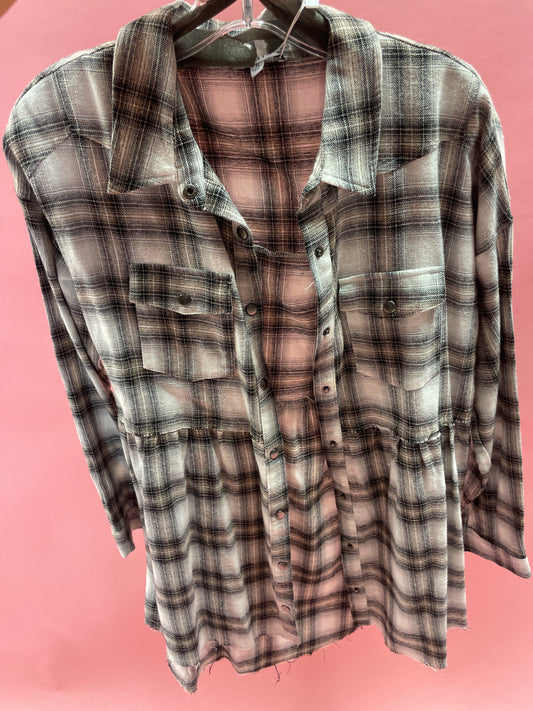 grey black tunic