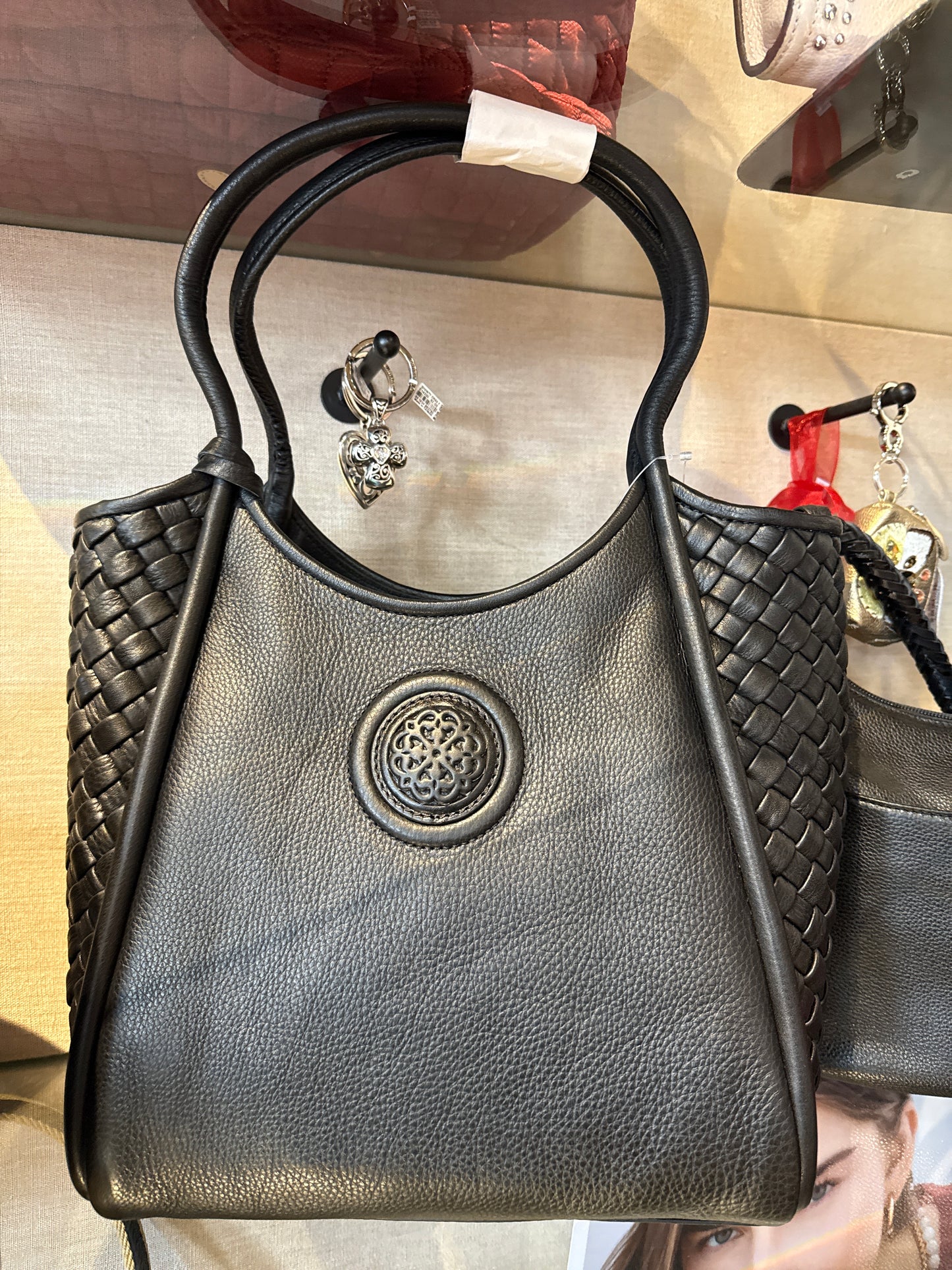 BLACK LARGE FERRARA TOTE