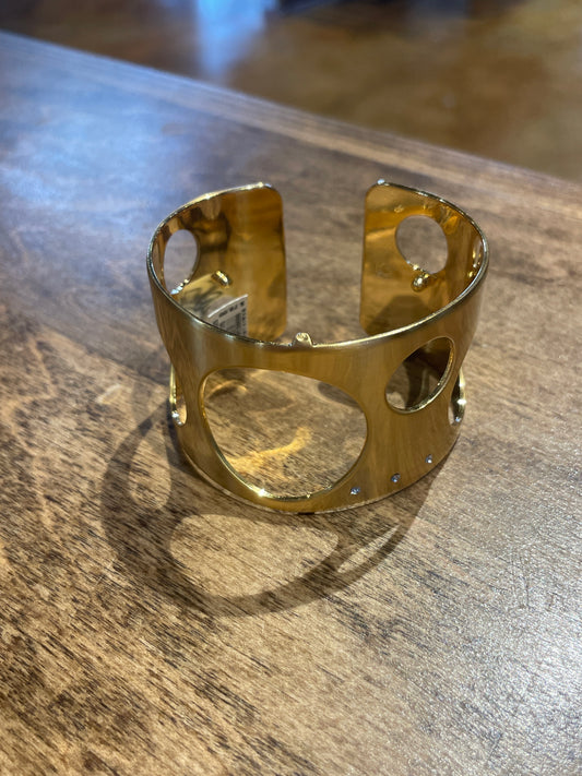gold circle cuff