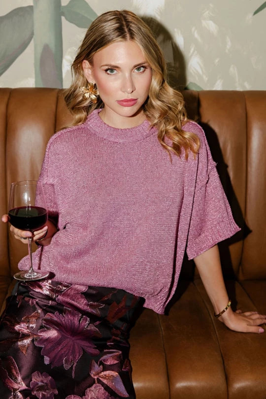 Lurex Metallic Sweater