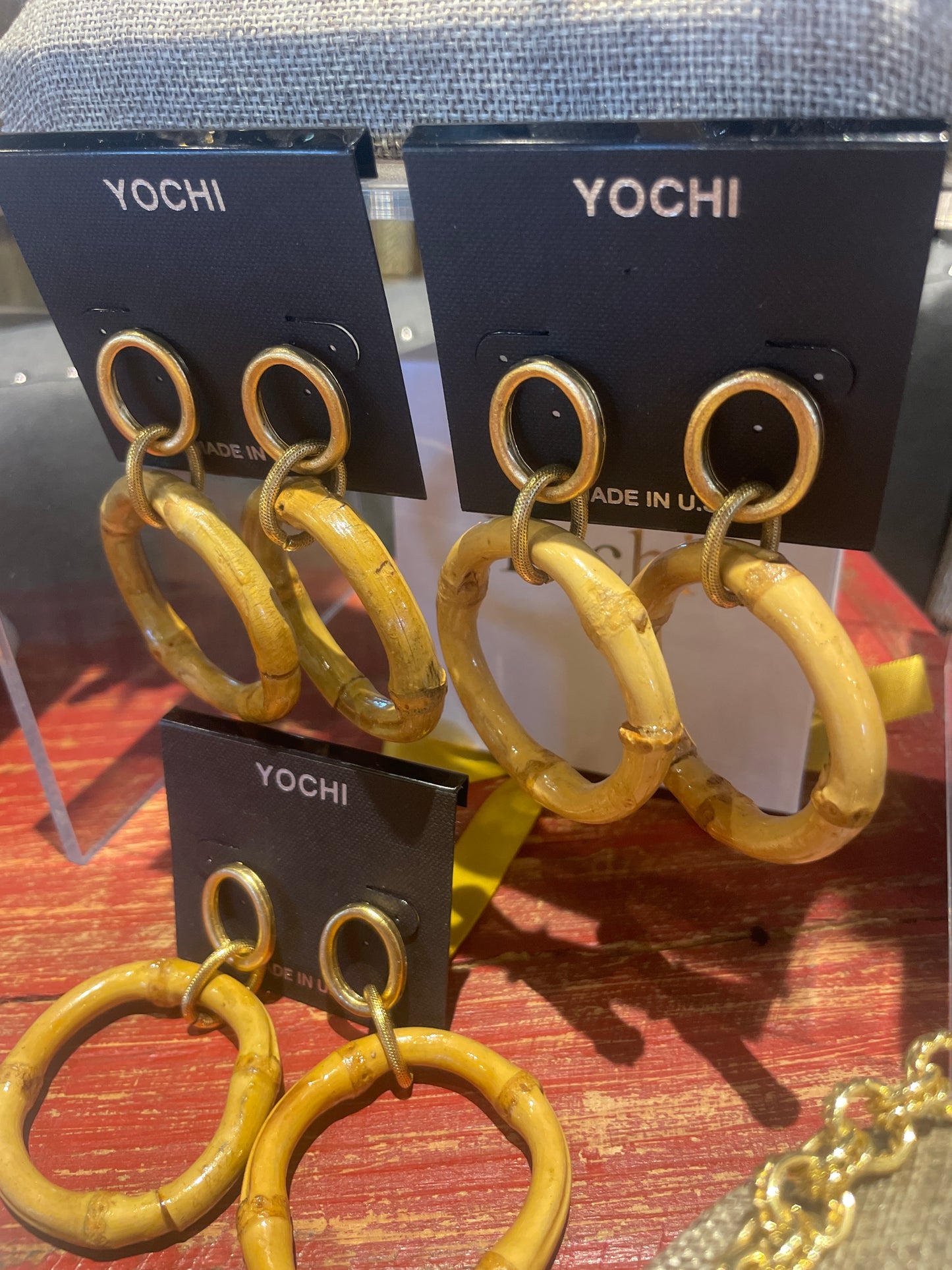 BAMBOO HOOP EARRINGS