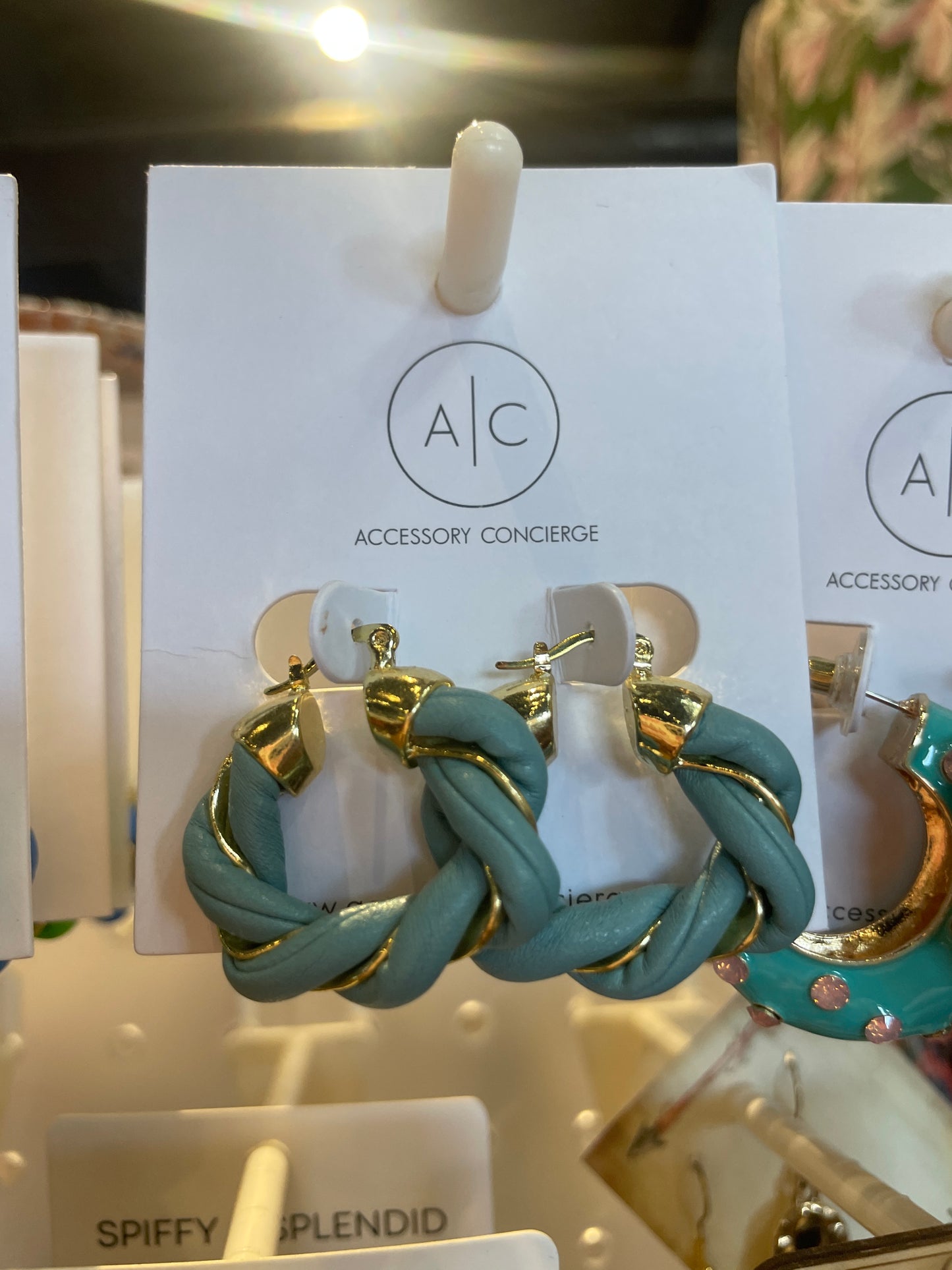 TWIST OF THE FATE LEATHER EARRINGS