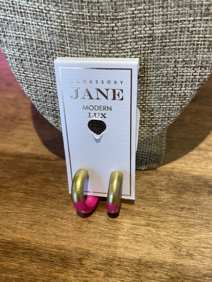 Small hoop earrings
