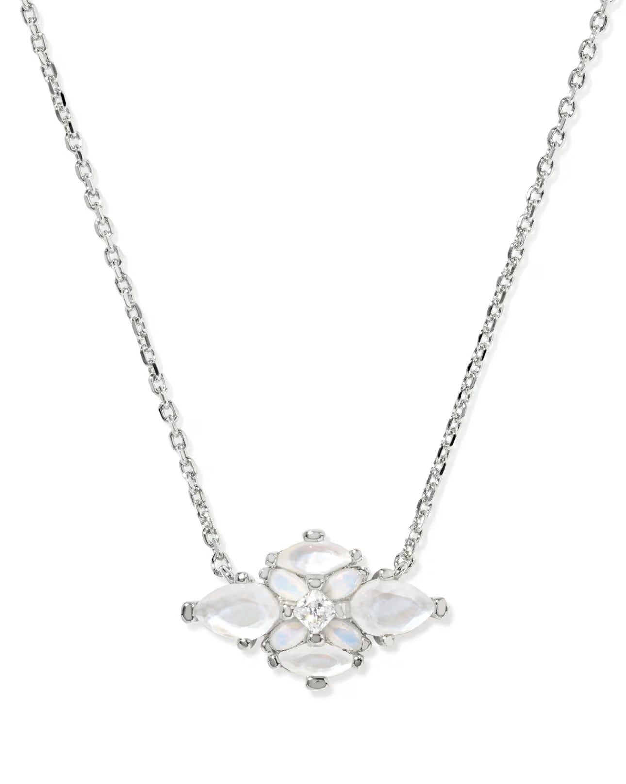 abbie crystal pndy necklace neutral mix