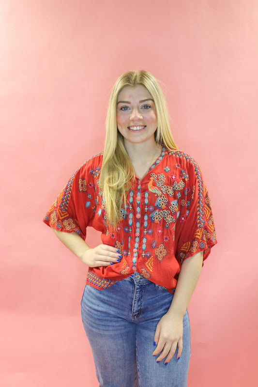 Red Brony Blouse