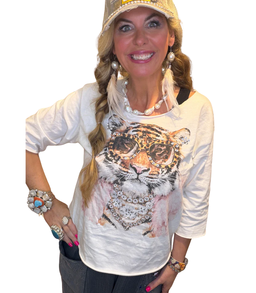Glam tiger tee